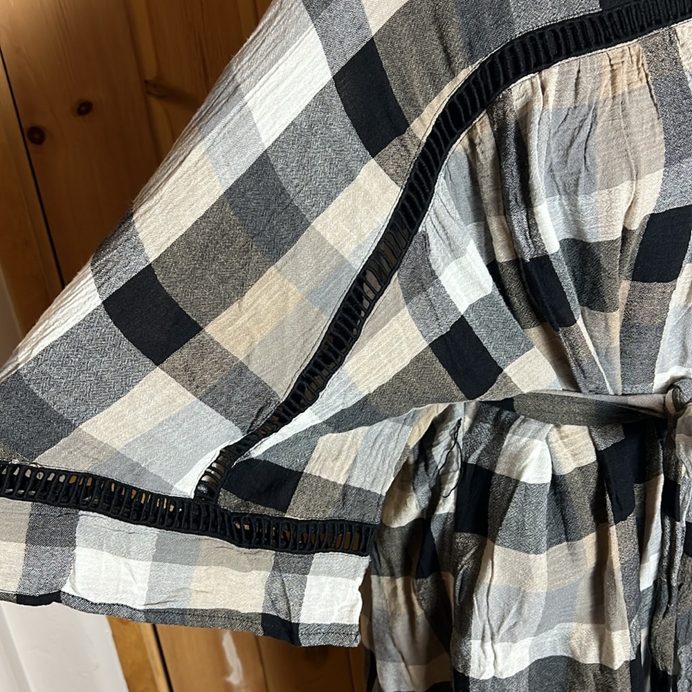 ANTHROPOLOGIE x Maeve Plaid Kimono Tie Dress - Picture 7 of 10